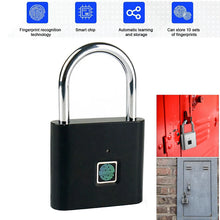 Load image into Gallery viewer, Smart Fingerprint Padlock Keyless Biometric Fingerprint Lock Electronics Door Lock Security Anti-theft Luggage Case Smart Locks