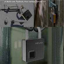 Load image into Gallery viewer, Anti-Theft Security Padlock with Key & Cable