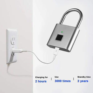 Smart Fingerprint Padlock Keyless Biometric Fingerprint Lock Electronics Door Lock Security Anti-theft Luggage Case Smart Locks