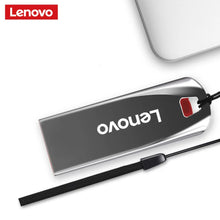 Load image into Gallery viewer, Lenovo 2TB USB Flash Drives Mini Metal Real Capacity Memory Stick Black Pen Drive Creative Business Gift Silver Storage U Disk
