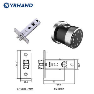 Smart Lock Fingerprint Biometric Door Lock with Keyless Touchscreen Keypad Card