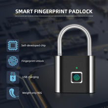 Load image into Gallery viewer, Smart Fingerprint Padlock

